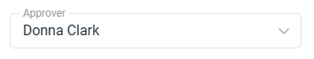 Approver Dropdown on the Approvals Screen