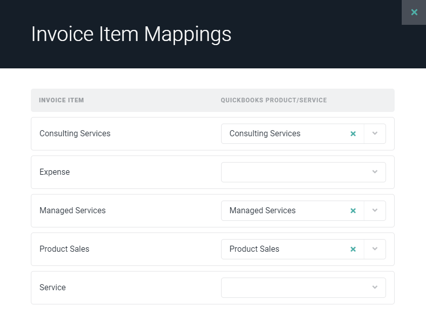 Manage the Ruddr / QuickBooks Mappings for a Specific Entity