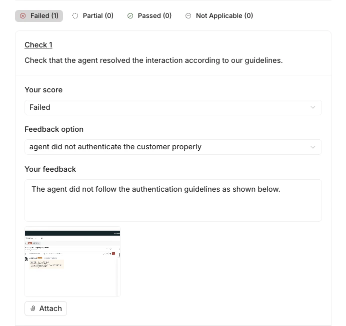 Manual QA Evaluation