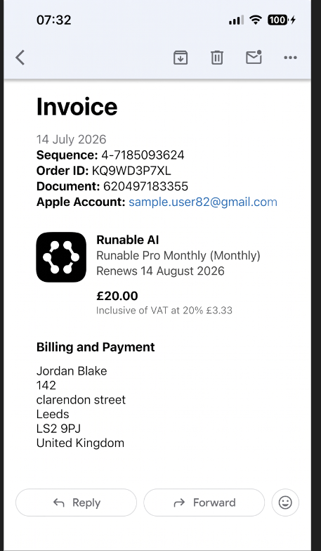 Order Id Reference