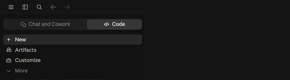 The Claude sidebar with the Customize entry highlighted