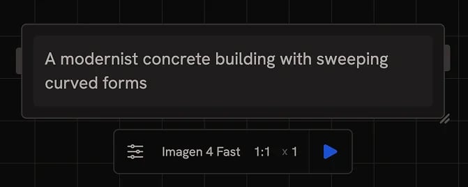 Create node with a prompt entered