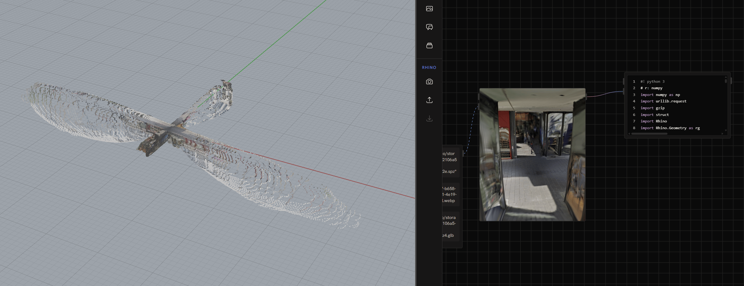 Marble 3D Gaussian splat from Streetview