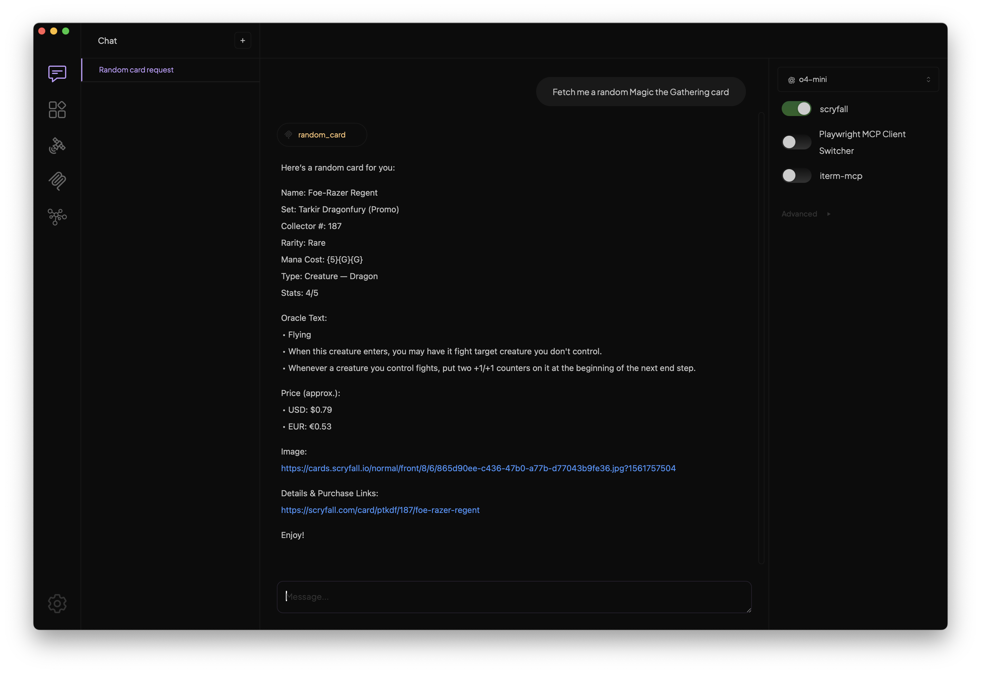 Light mode interface