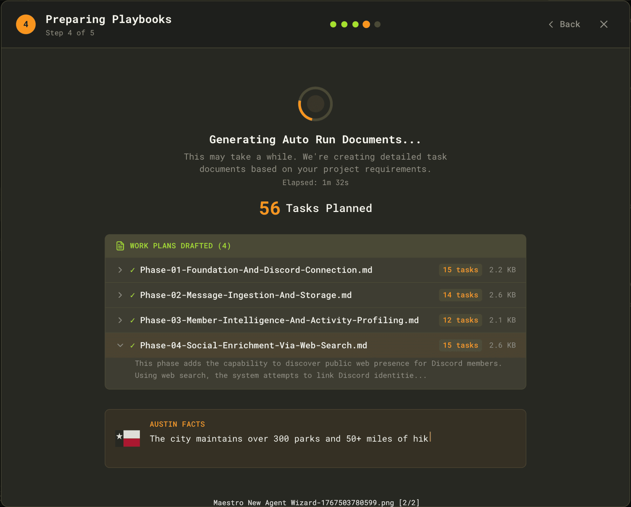 Wizard Document Generation