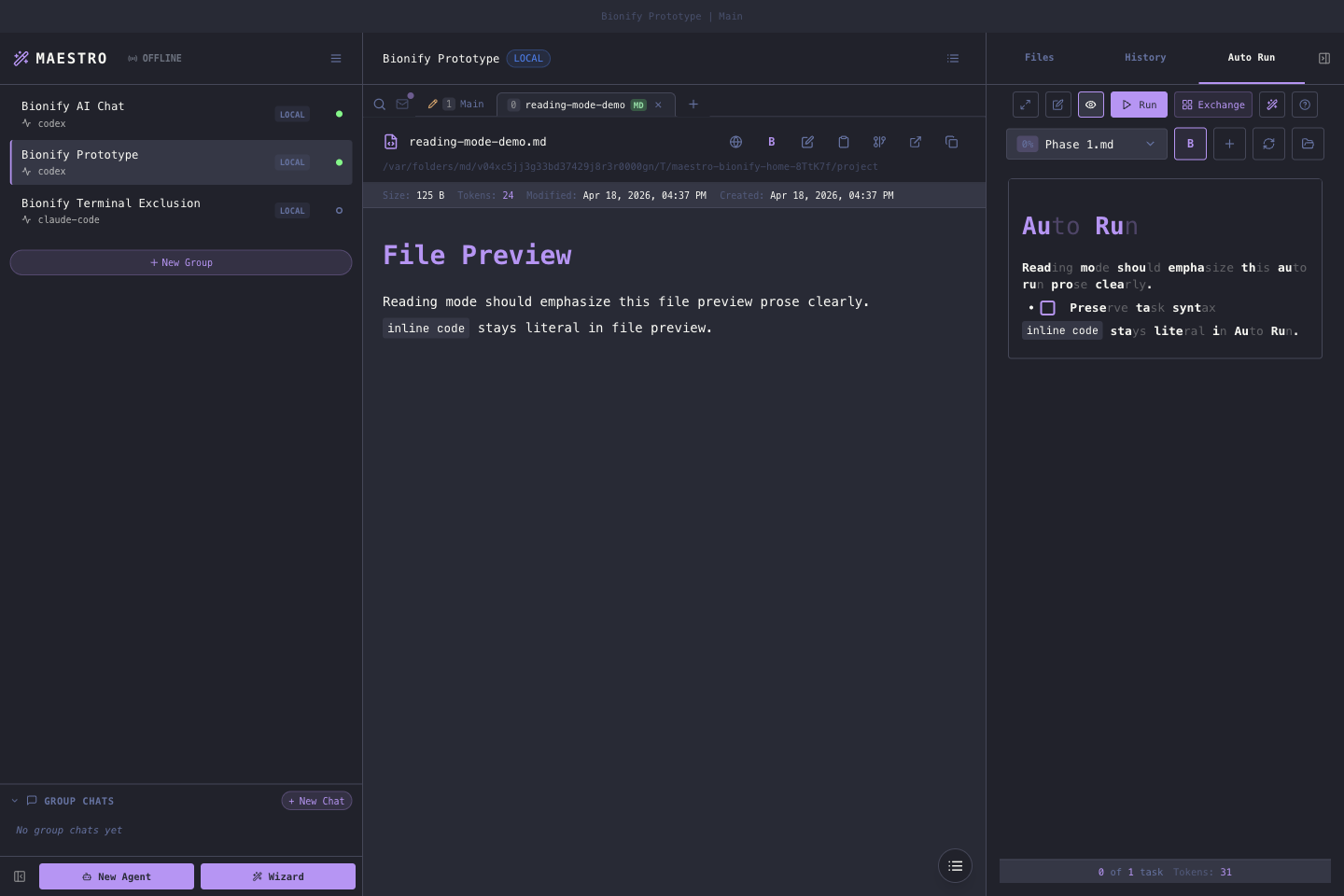 The same file preview with Bionify emphasis on