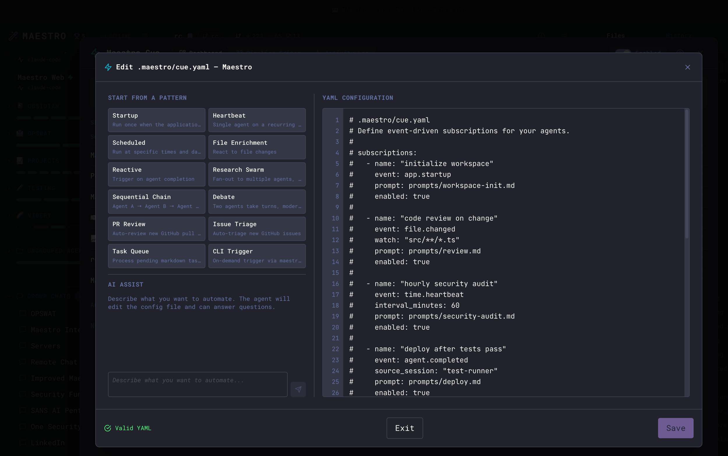 Cue YAML Editor