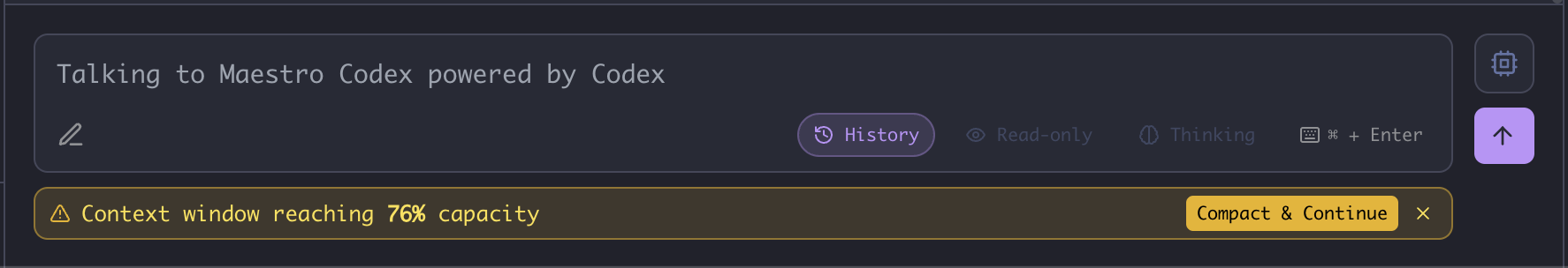 Context Warning Banner