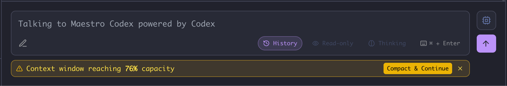 Context Warning Banner