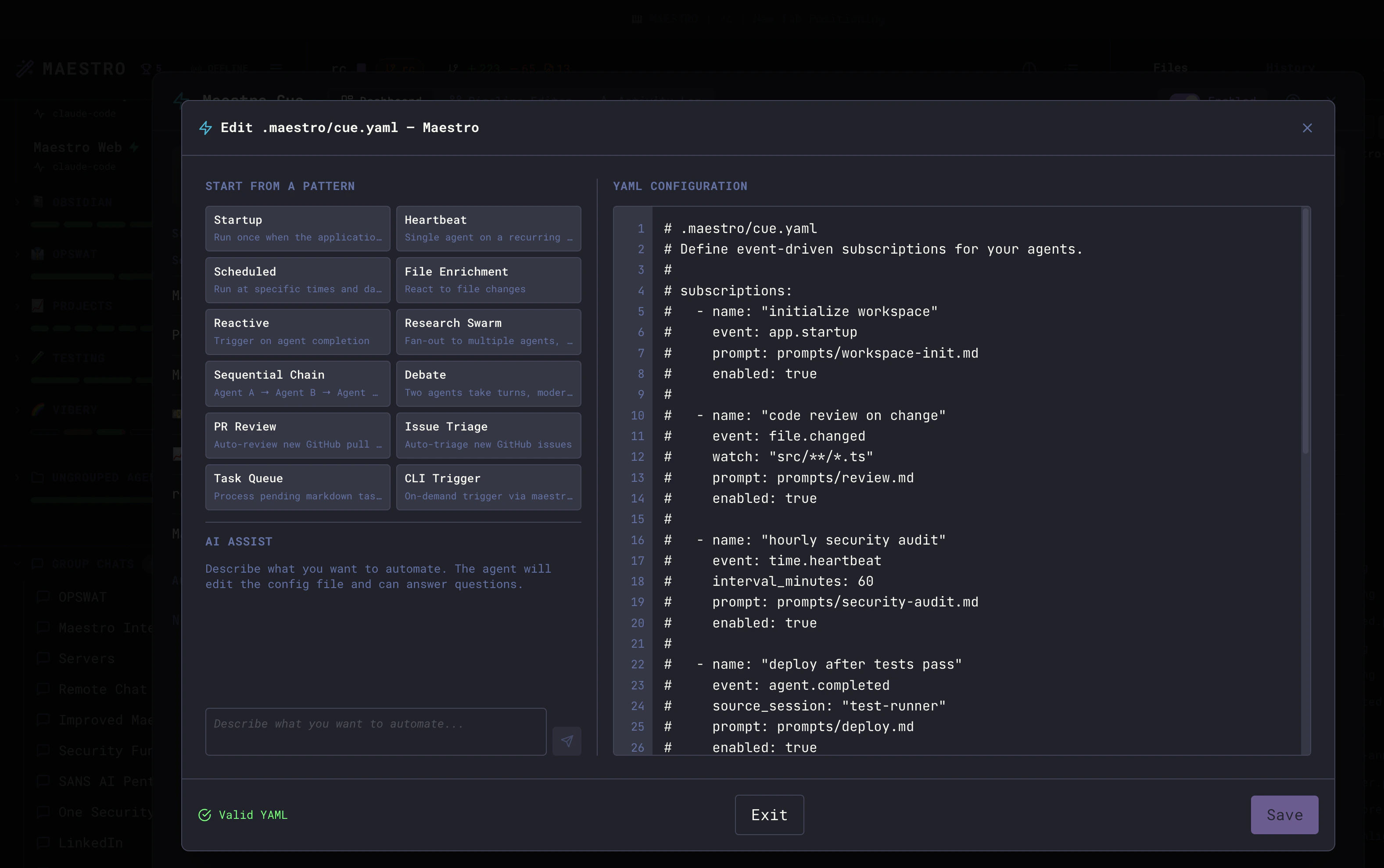 Cue YAML Editor