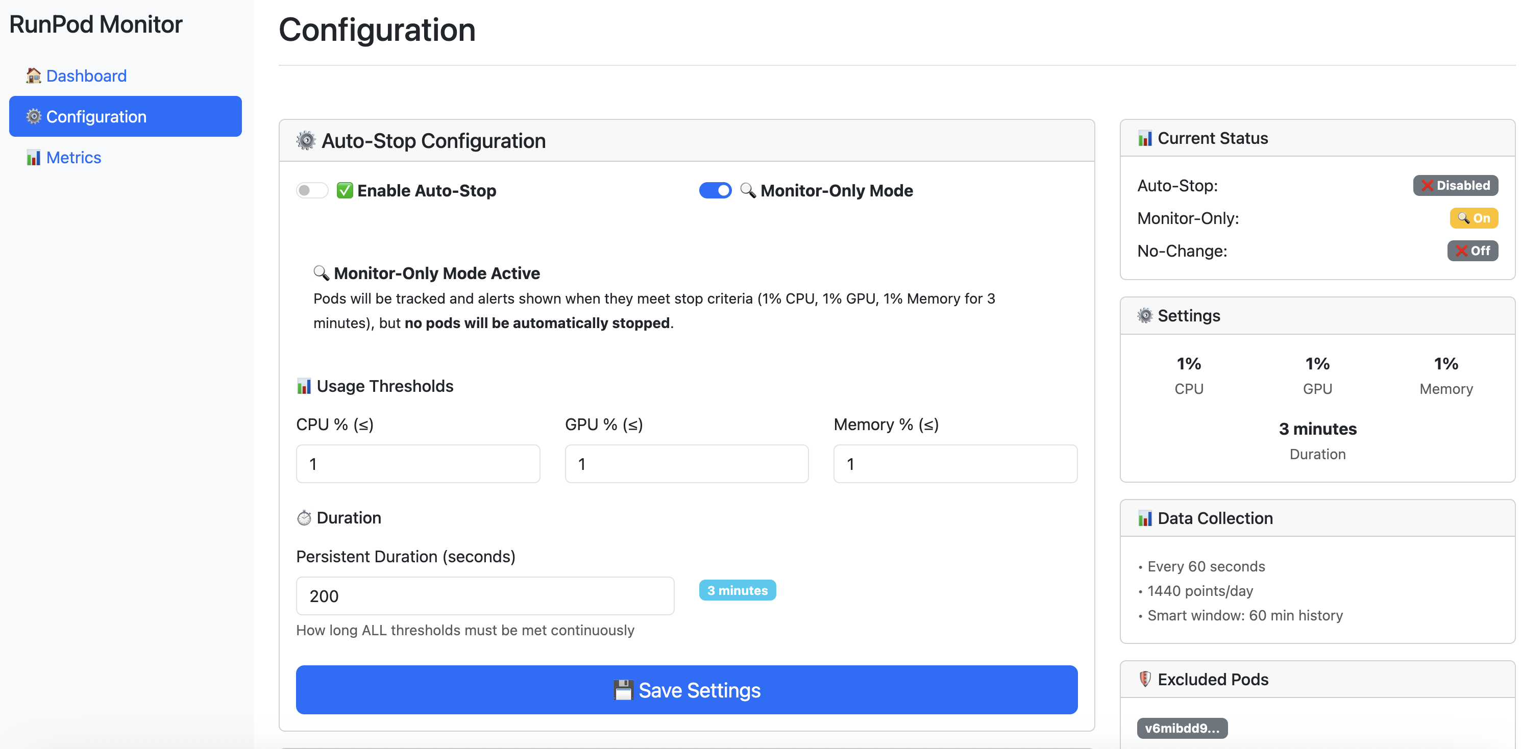 Configuration View