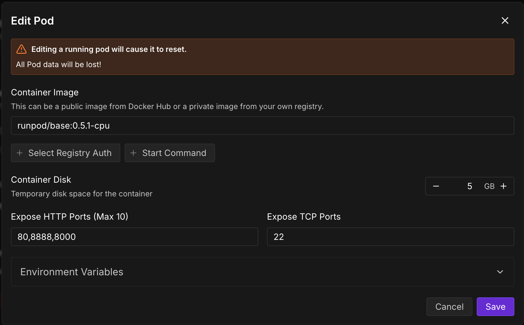 Add HTTP Port