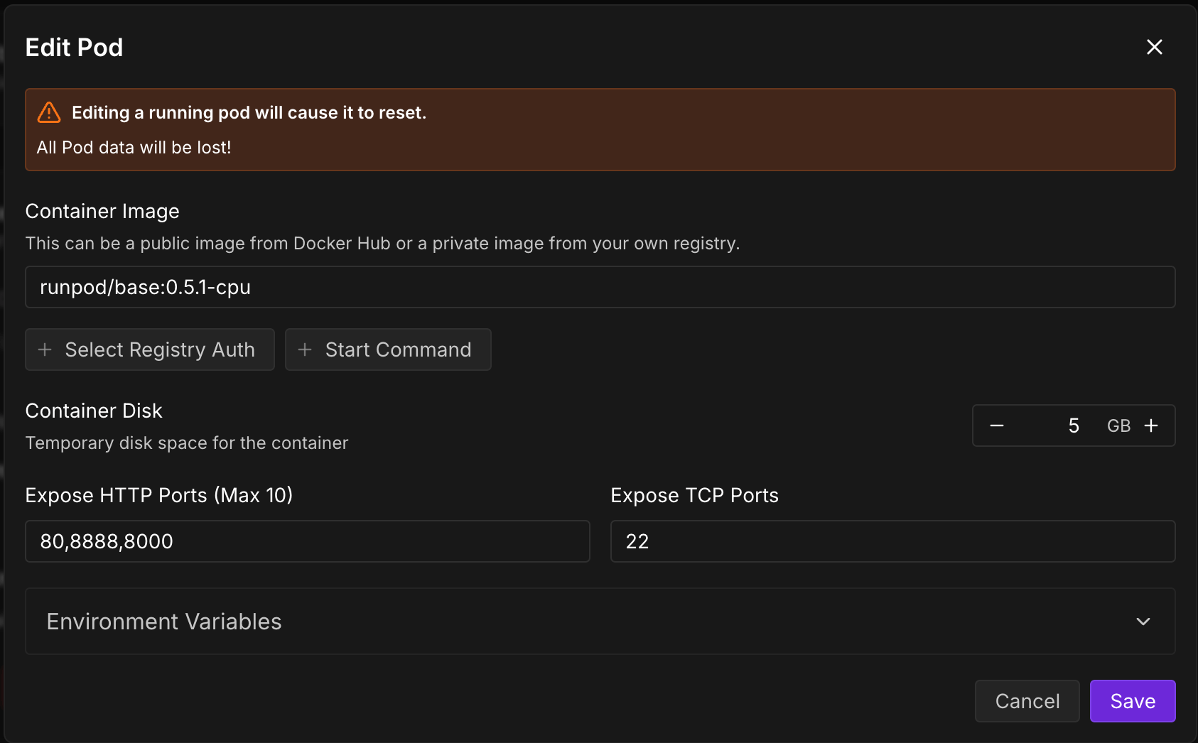 Add HTTP Port
