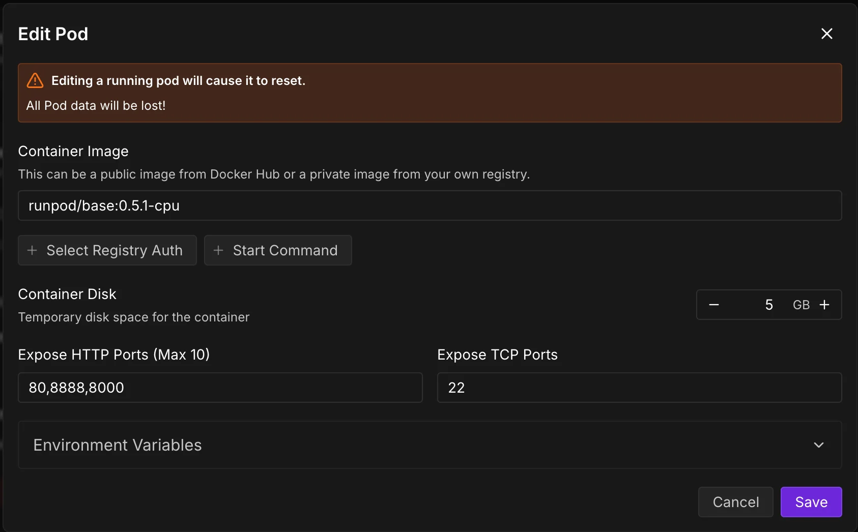 Add HTTP Port