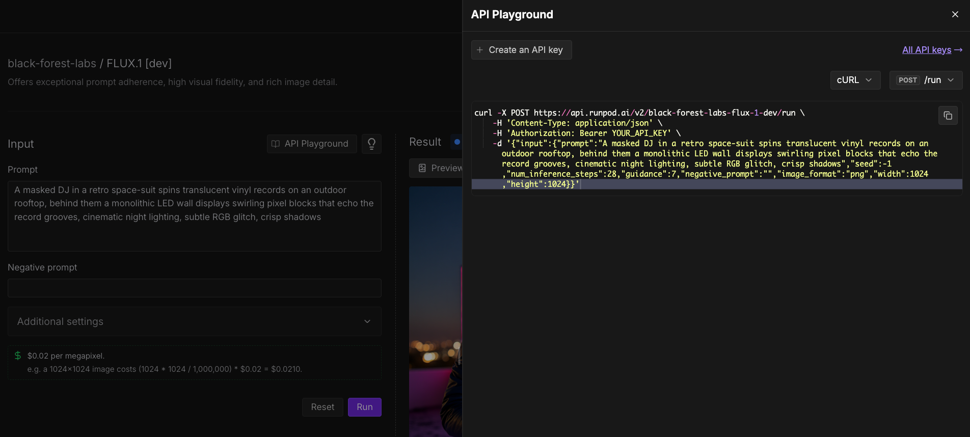 Make API requests - Runpod Documentation