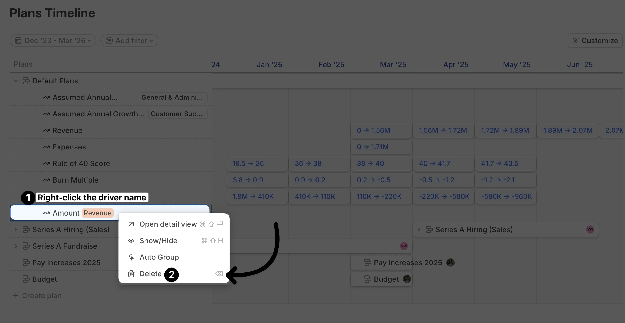 Delete Driver Timeline Pn