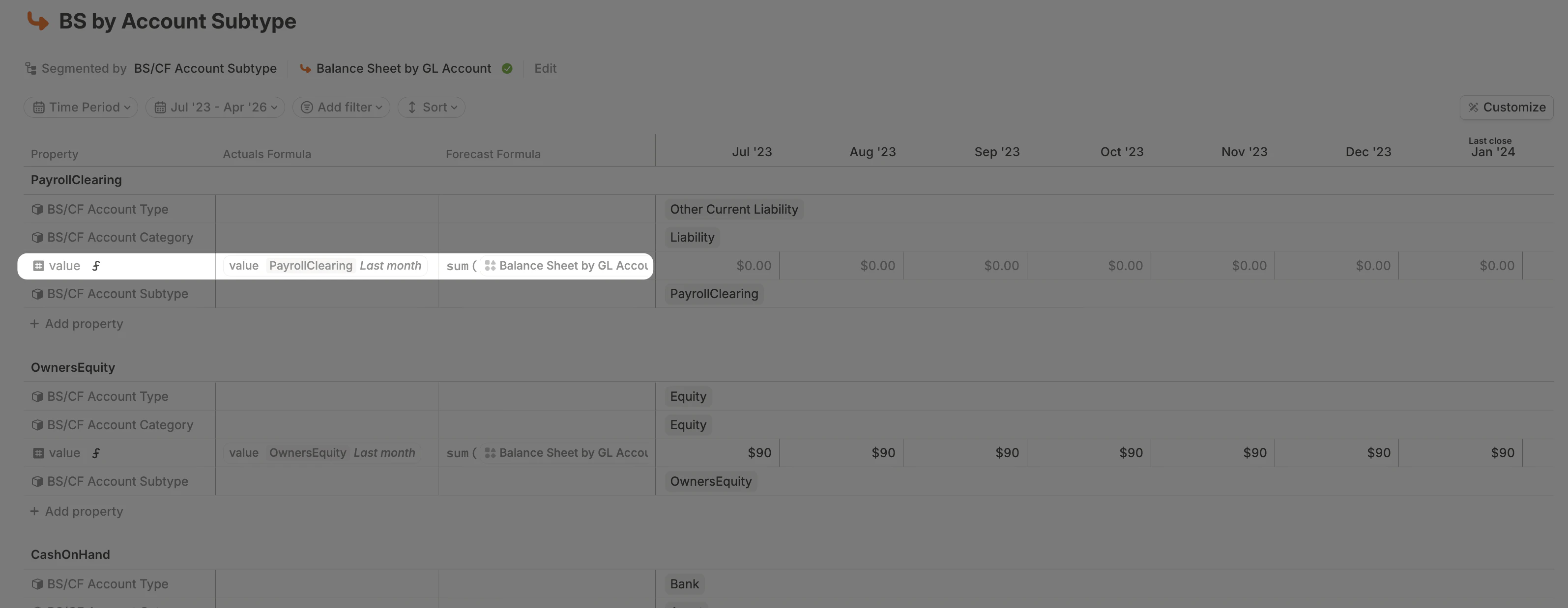 Database Row Formula 2 Pn