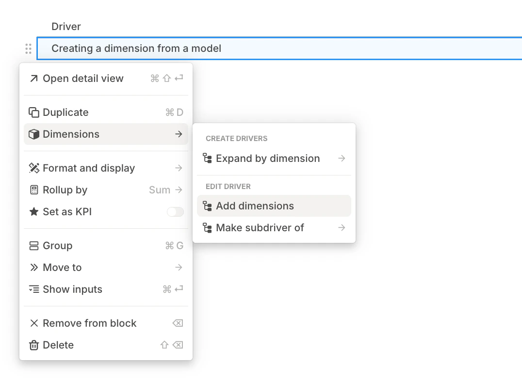 Add Dimension To Driver Pn