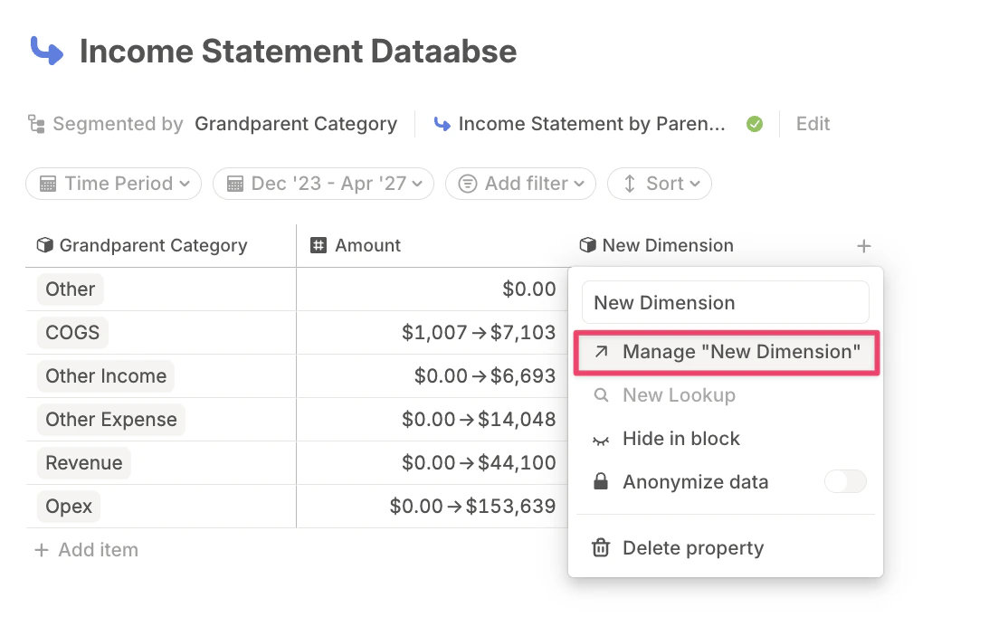 Go To Dimension Settings Pn