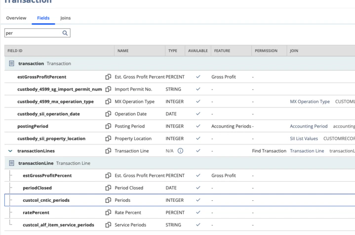 Netsuite Record Explorer Pn