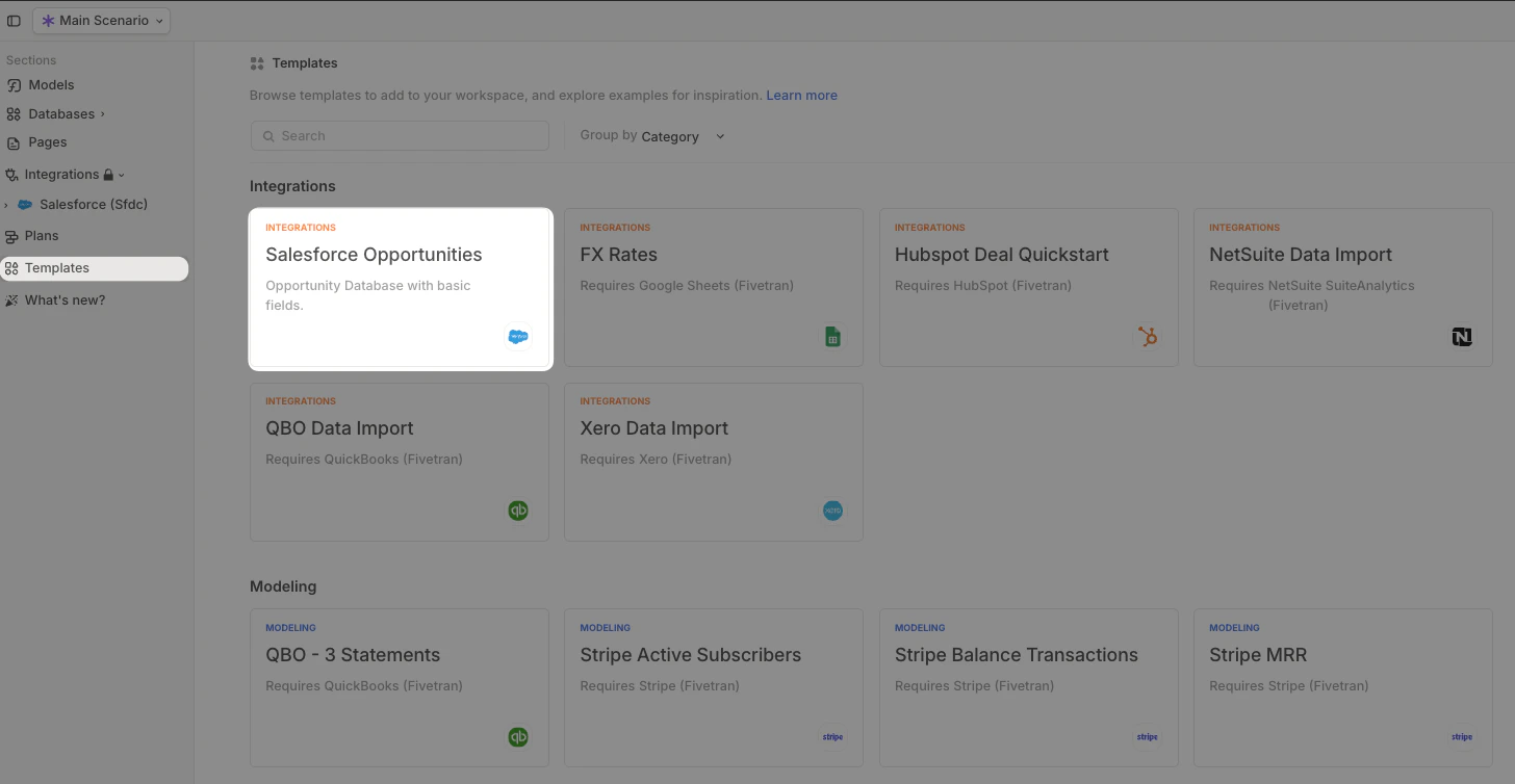 Salesforce Fivetran Template Pn