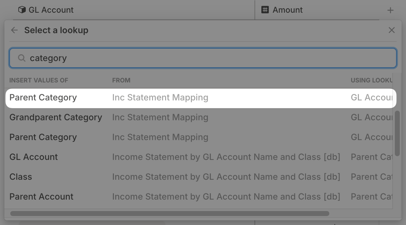 Lookup Setup Pn