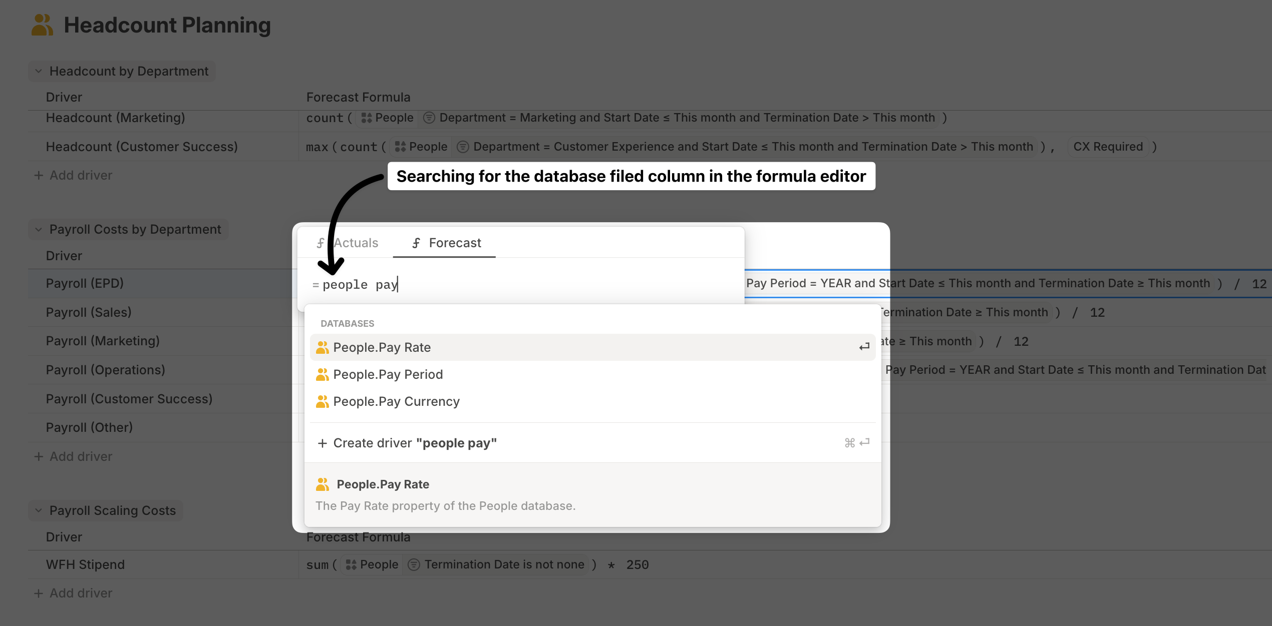 Search For Field In Formula Pn