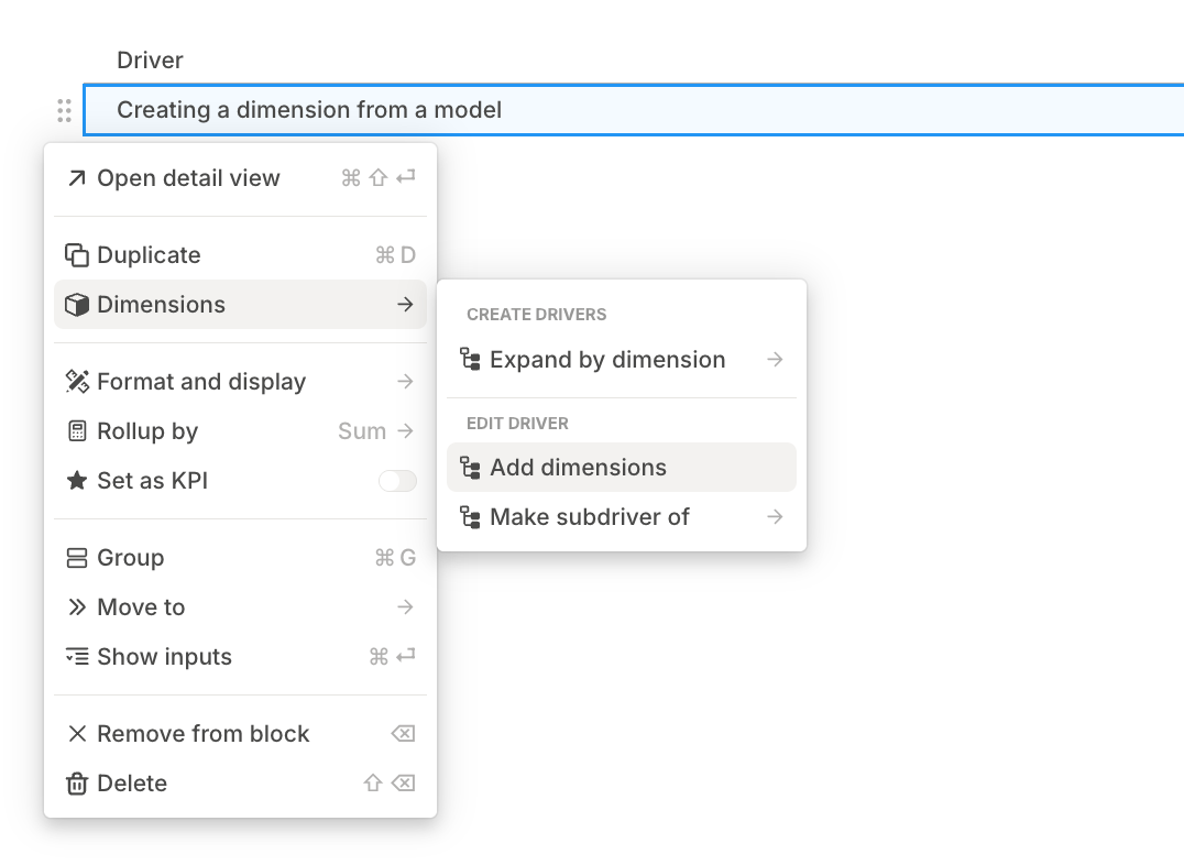 Add Dimension To Driver Pn