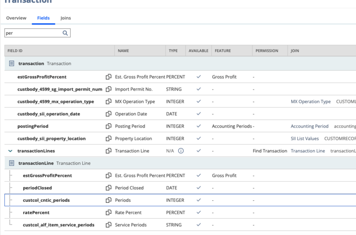 Netsuite Record Explorer Pn