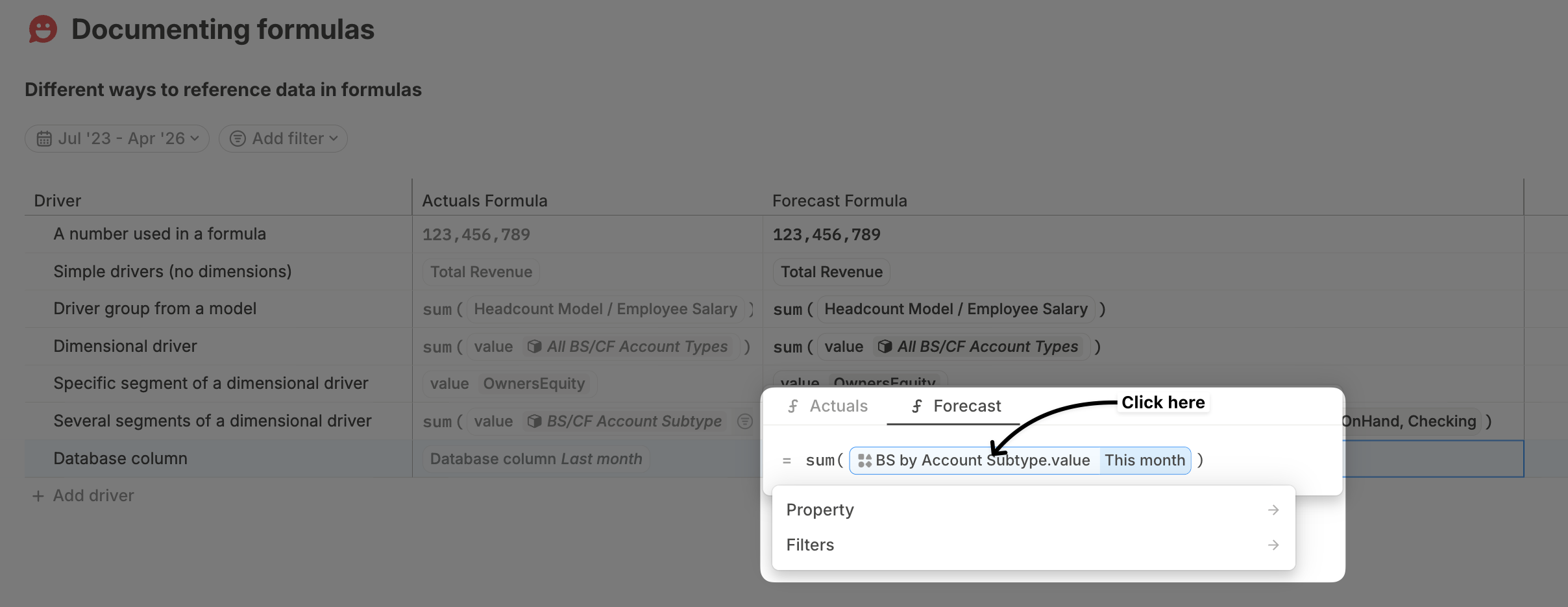Database Column 3 Pn