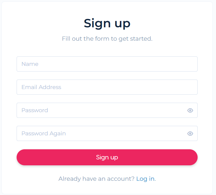 Signup Page