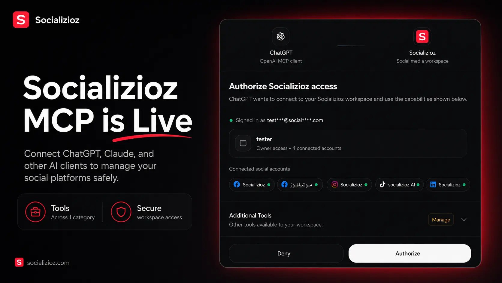Socializioz MCP capabilities Socializioz MCP capabilities