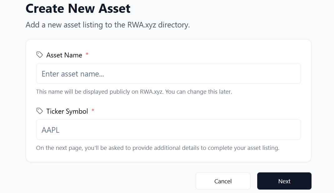 Create New Asset2 Pn