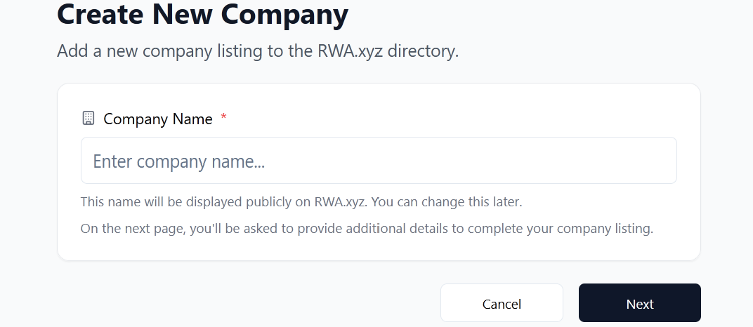 Create New Company2 Pn