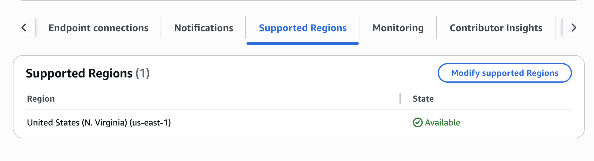 PrivateLink Cross Region Config