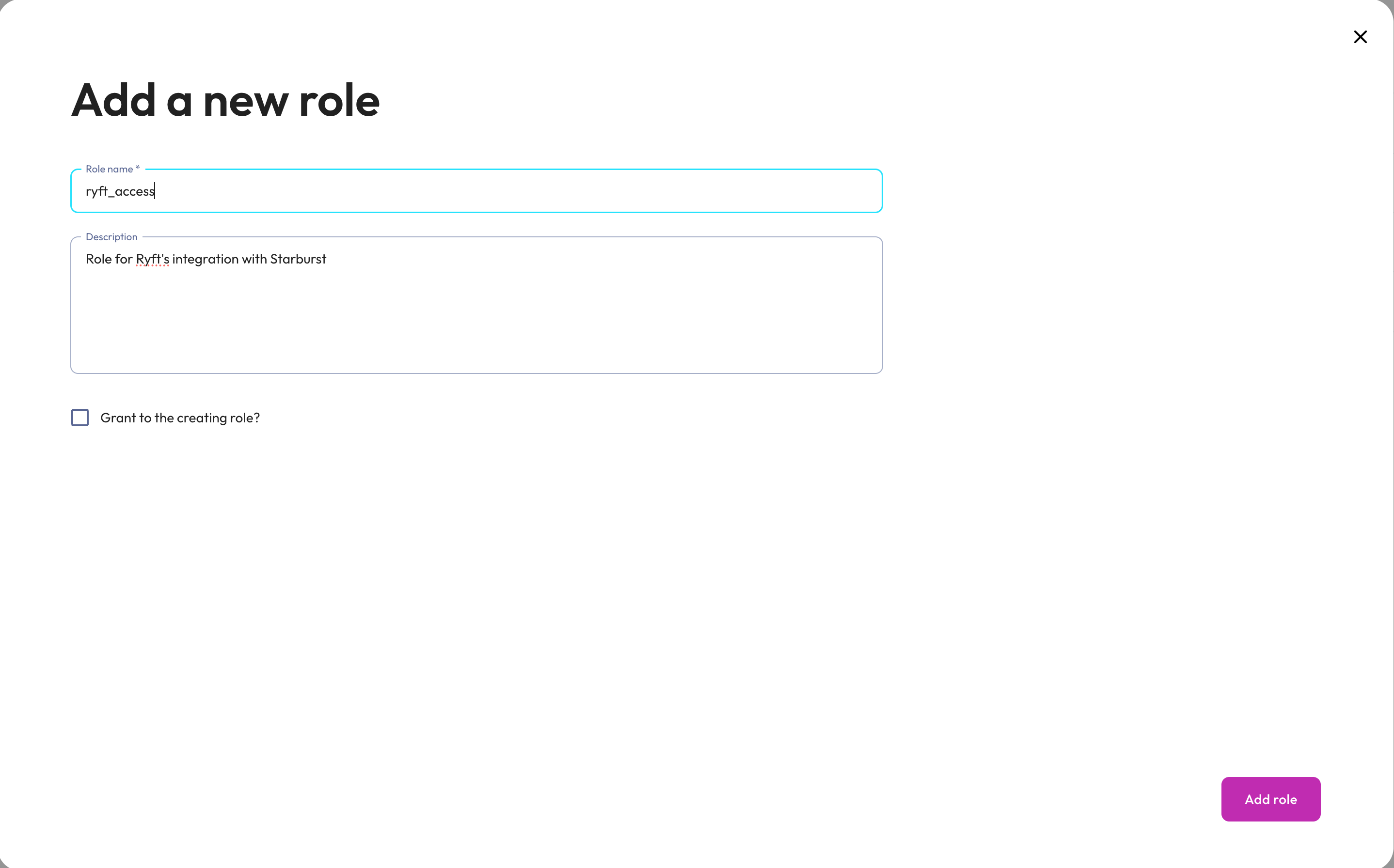Starburst Integration Step