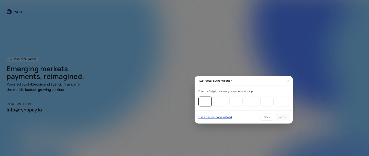 Two-factor authentication verification prompt during sign in