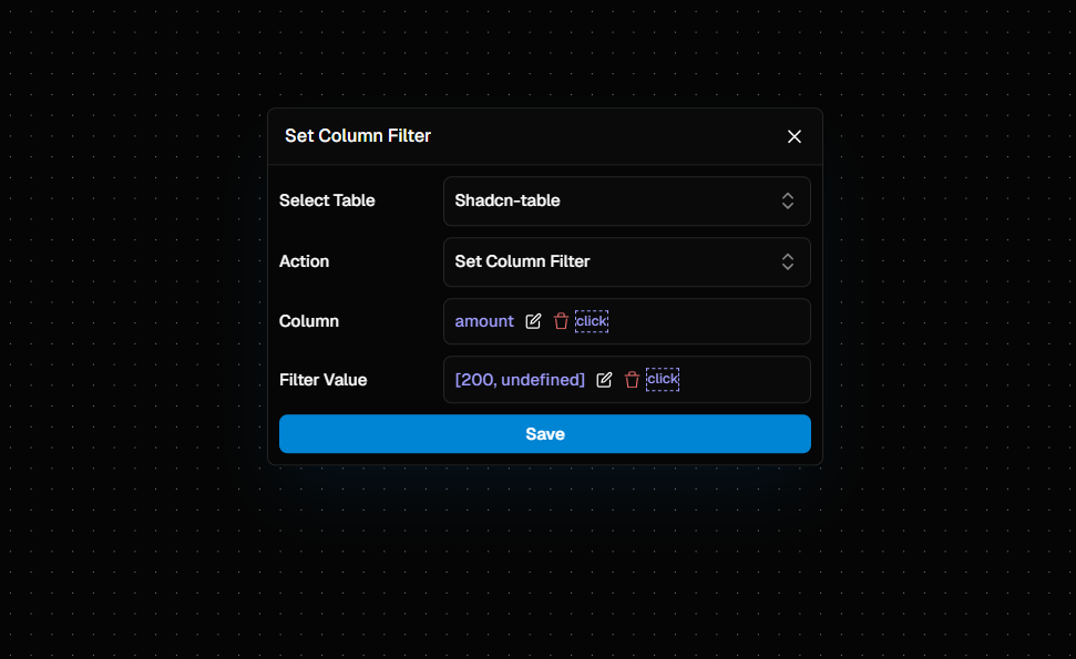 Screenshot of a table value.