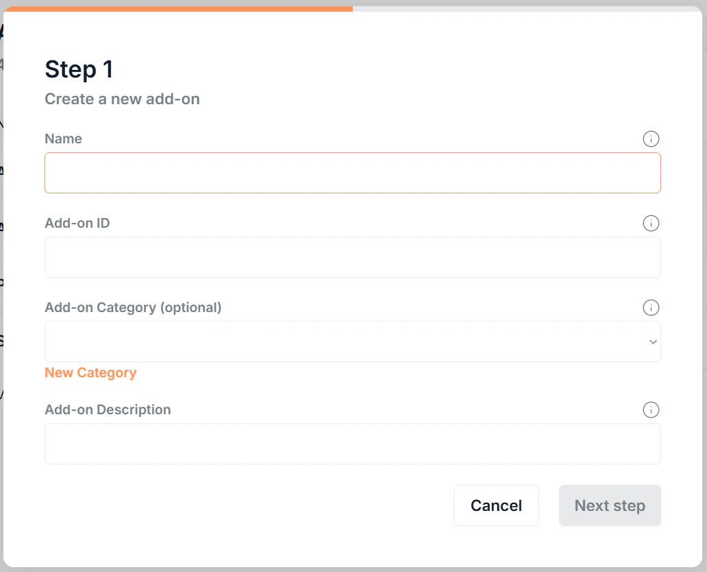 Addons Page New Addon Screenshot
