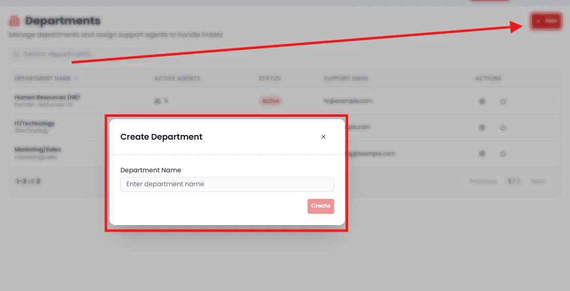 Create Department