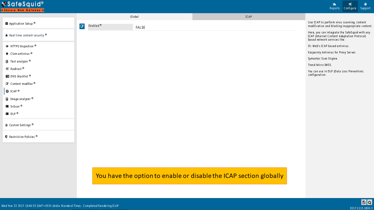 ICAP Global section