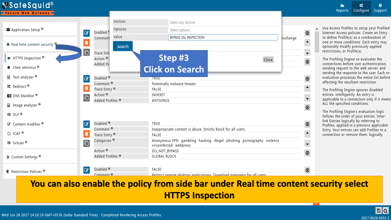 Search bypass