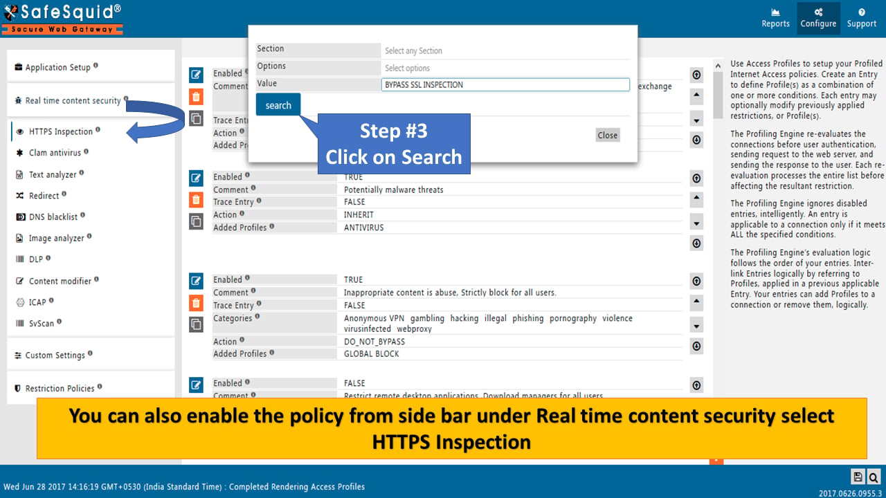 Search bypass