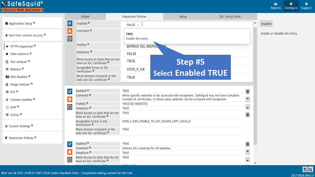 Enable bypass