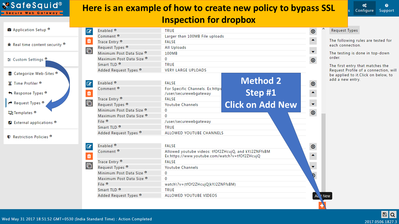 Custom bypass example
