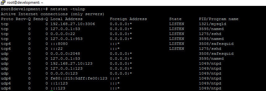 Check port 80 is free in proxy server by using netstat command