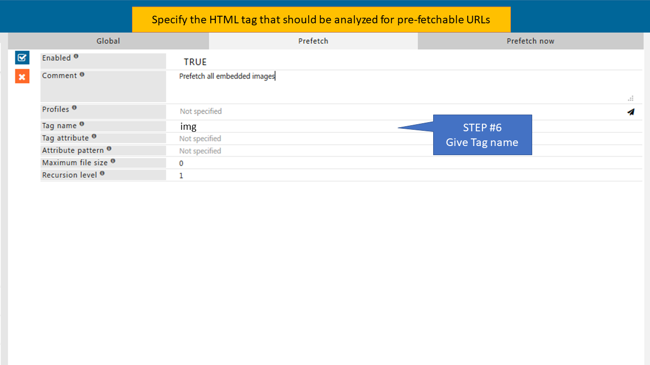 HTML tag specification