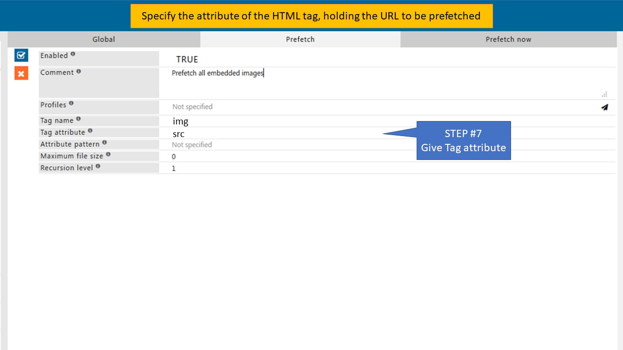 Tag attribute