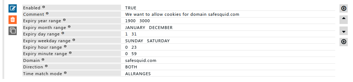 Allow cookies for domain safesquid.com rule