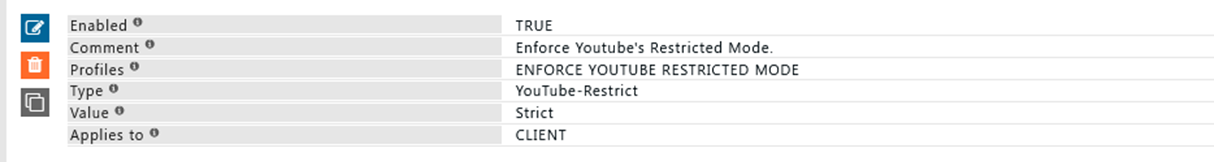 YouTube-Restrict header insert for strict mode